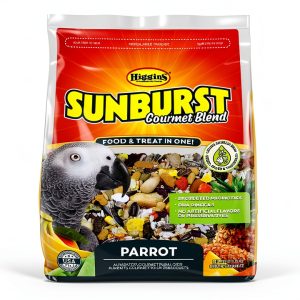 Higgins Sunburst Gourmet Blend Parrot Food 3 lbs – Pack of 2-0
