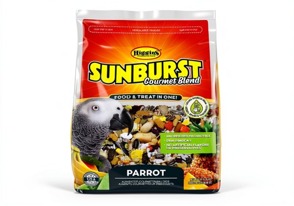 Higgins Sunburst Gourmet Blend Parrot Food 3 lbs – Pack of 2-0